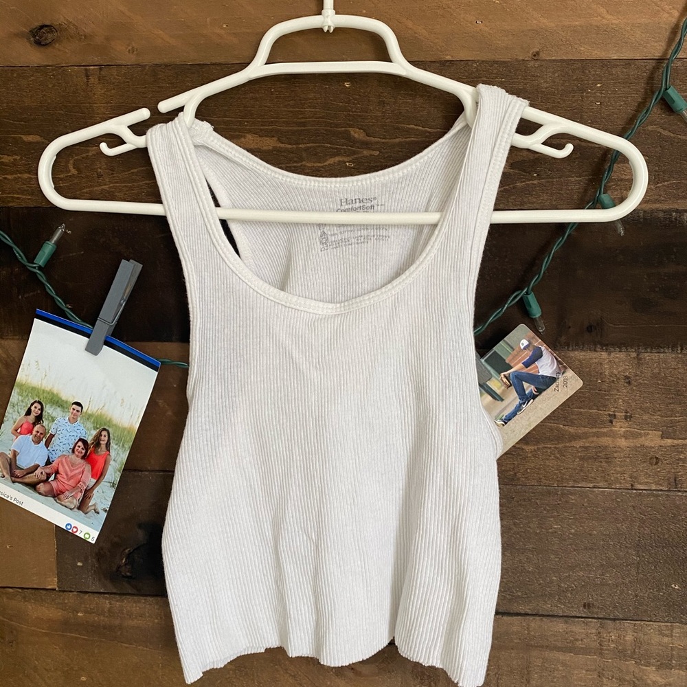 White crop top